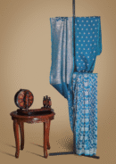 Banarsi Soft Silk Saree – Midnight Peacock (Peacock Blue & Gold)