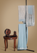 Banarsi Georgette Chiffon Saree – Ice Blue